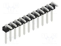 Connector: pin strips; pin header; male; PIN: 11; 2.54mm; THT; 1x11