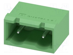 PCB headers, nominal cross section: 2.5 mm?, color: green, n