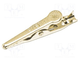 Crocodile clip; 5A; Grip capac: max.7.9mm; Overall len: 42.86mm