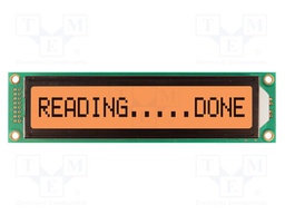 Display: LCD; FSTN Positive; 16x1; 151x40mm; LED; 5V