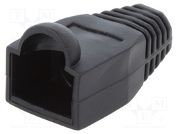 RJ45 plug boot; 6.5mm; Colour: black
