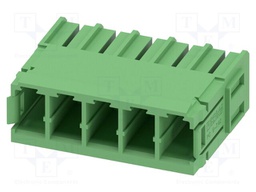 PCB headers, nominal cross section: 6 mm?, color: green, nom