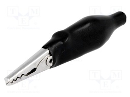 Crocodile clip; 60VDC; Grip capac: max.6mm; Overall len: 36.5mm