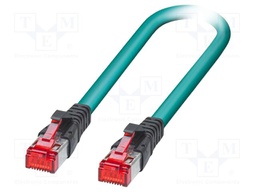 Patch cord; S/FTP; Cat 6; RJ45 plug,both sides; stranded; Cu; 3m