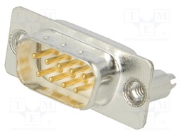 D-Sub; PIN: 9; socket; male; on PCBs,PCB snap; straight; THT