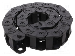 Cable chain; Series: Light; Bend.rad: 150mm; L: 990mm; Colour: black