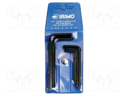 Wrenches set; hex key; steel; 6pcs.