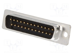 D-Sub; PIN: 25; plug; male; stamped and formed contacts; soldering