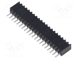 Connector: PCB to PCB; female; PIN: 20; 2.5mm; tinned; THT; socket