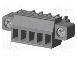 Connector: pluggable terminal block; plug; female; straight; grey