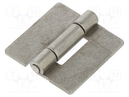 Hinge; Width: 40mm; stainless steel; H: 40mm; V: for welding