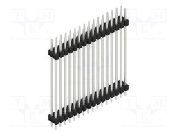 Connector: pin strips; pin header; male; PIN: 32; 2.54mm; THT; 2x16