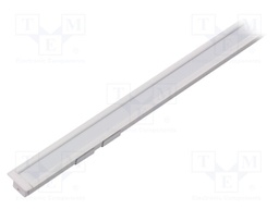 Profiles for LED modules; white; recessed; white; L: 1m; aluminium