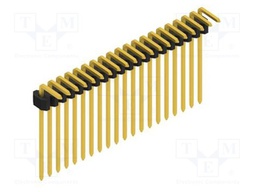 Connector: pin strips; pin header; male; PIN: 20; 1.27mm; THT; 1x20