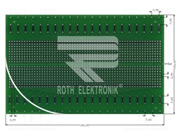 Board: universal; double sided,prototyping; W: 100mm; L: 160mm