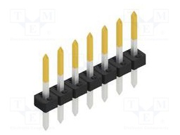 Connector: pin strips; pin header; male; PIN: 7; 2mm; THT; 1x7; 100V