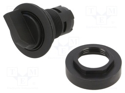 Switch: rotary; 22mm; Stabl.pos: 1; IP65; Pos: 2; Cutout: Ø22.3mm