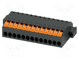 PCB connector, nominal cross section: 1.5 mm2, color: black,