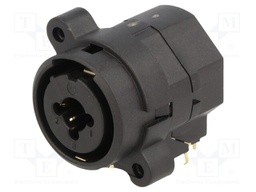 Socket; Jack 6,35mm + XLR; female; angled 90°; shielded Jack