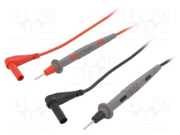 Test acces: set of measuring probes; 1kV; 10A; 1.22m; black,red