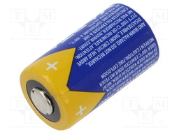 Battery: lithium; 3V; CR2; 850mAh; non-rechargeable; Ø16x27mm