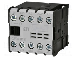 Contactor: 4-pole; NC + NO x3; 42VAC; 7A; DIN,on panel; CE; W: 45mm