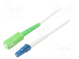 Fiber patch cord; OS2; LC/UPC,SC/APC; 15m; Optical fiber: 9/125um
