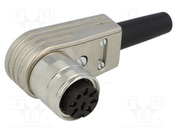 Connector: M16; female; for cable; IP40; plug; soldering; 100V; 5A