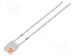 LED; rectangular; 2x3x4mm; bipolar,bicolour; blue/pink; 100°; 20mA