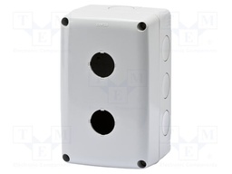 Enclosure: for modular components; IP66; for wall mounting; grey