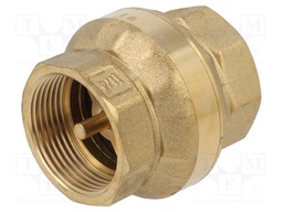 Check valve; G 1 1/4" internal; 16bar; brass; Medium: water