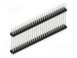 Connector: pin strips; pin header; male; PIN: 56; 2.54mm; THT; 2x28