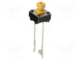 Microswitch TACT; SPST-NO; Pos: 2; 0.05A/24VDC; THT; none; 1.47N