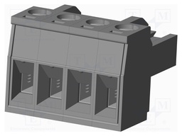 Connector: pluggable terminal block; plug; female; straight; grey