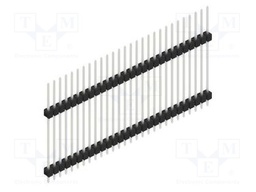 Connector: pin strips; pin header; male; PIN: 28; 2.54mm; THT; 1x28