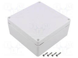 Enclosure: multipurpose; X: 135mm; Y: 135mm; Z: 60mm; ZP; ASA; white
