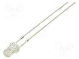 LED; yellow green; 3mm; 1120mcd; 30°; Front: convex; 2.1VDC; round