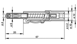 Connector: 4mm banana; plug; 30A; 60VDC; green; insulated; 5mΩ
