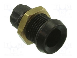 Indicator: LED; screw,screw-in; Body: black; 5mm