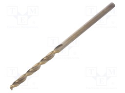 Drill bit; for metal; Ø: 1.9mm; L: 49mm; HSS; Working part len: 24mm