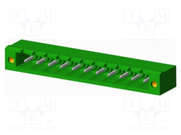 Connector: pluggable terminal block; socket; male; angled 90°