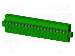 Connector: pluggable terminal block; plug; female; angled 90°