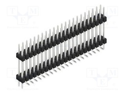 Connector: pin strips; pin header; male; PIN: 44; 2.54mm; SMT; 2x22