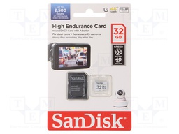 Memory card; SD XC Micro; 64GB; Read: 100MB/s; Write: 40MB/s
