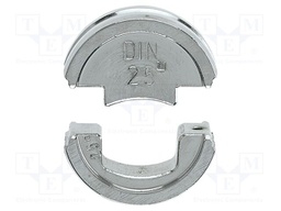 Crimping jaws; ring cable; 25mm2; Die shape: oval