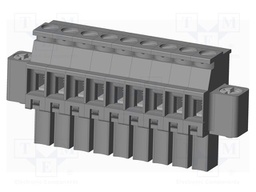 Connector: pluggable terminal block; plug; female; angled 90°