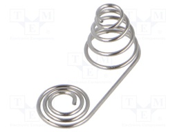 Spring contact; push-in; Size: 1/10D,18350,AAA,R03; Batt.no: 2