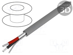 Wire; CSA CMG FT4,UL AWM 2092,UL CMG,VW-1; 2x16AWG; Al-PET foil