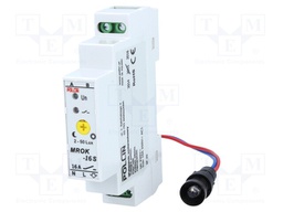 Twilight switch; IP40,IP65; 230VAC; SPST-NO; DIN; -30÷50°C; 20s