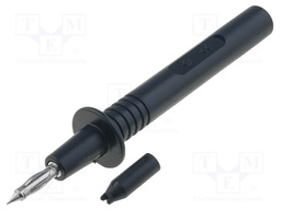 Test probe; 36A; black; Tip diameter: 4mm; Socket size: 4mm